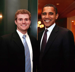 Barak Obama and John Corcoran
