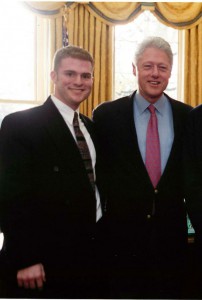 John Corcoran and President Clinton